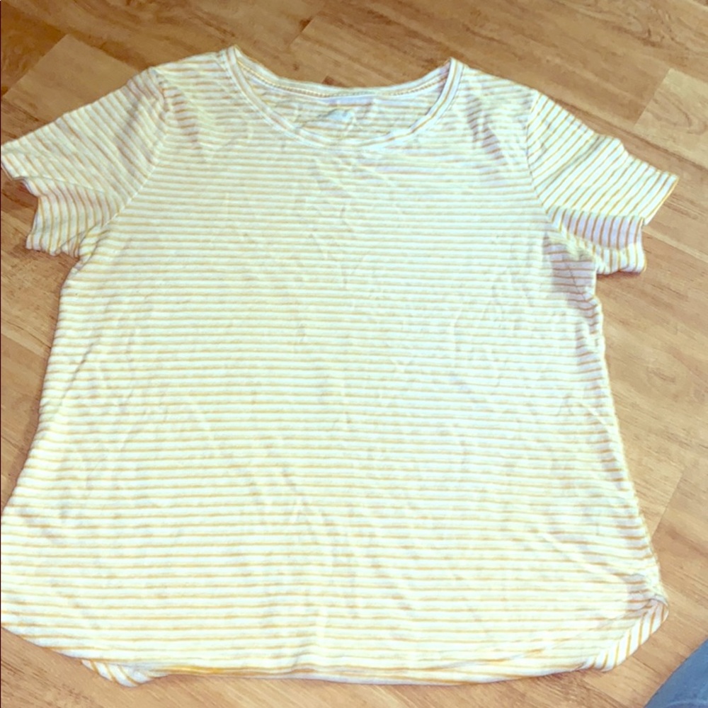 Mustard striped shirt